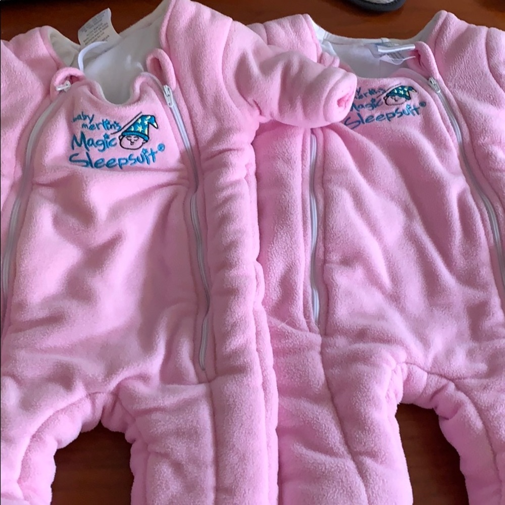 Two magic Merlin sleepsuits